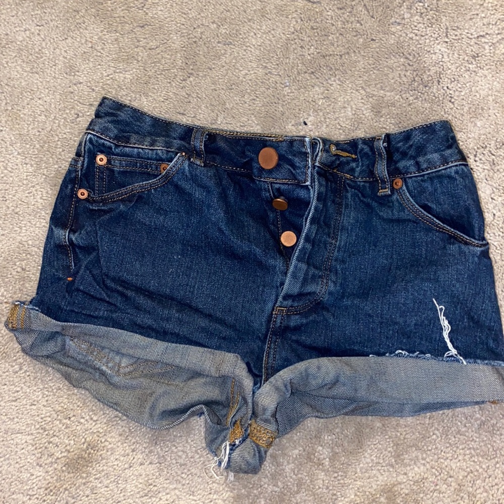 Dark Denim Shorts